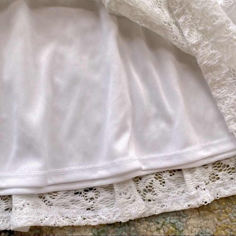 Show Me Your MuMu Ibiza White Lace Mini Dress - Picture 14 of 15